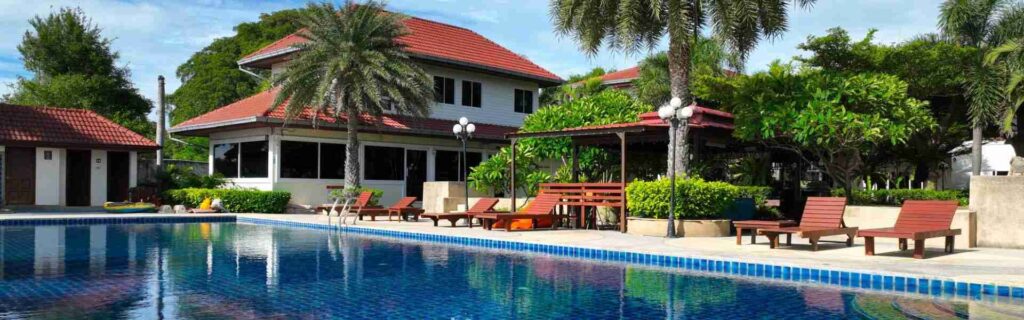 pool view of a luxury hotel in anguilla
