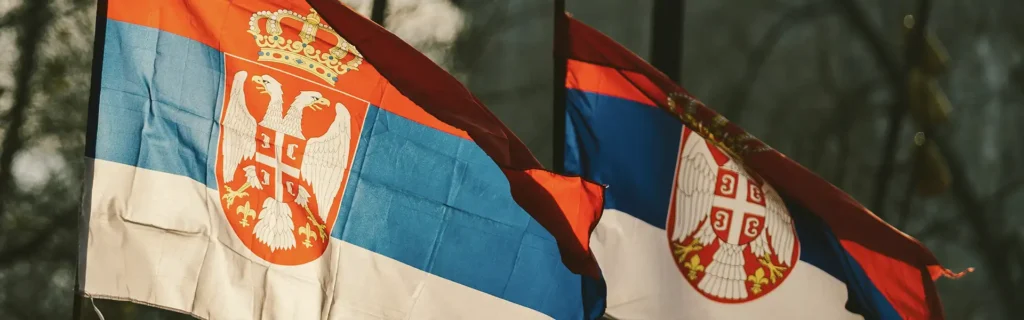 serbia flags