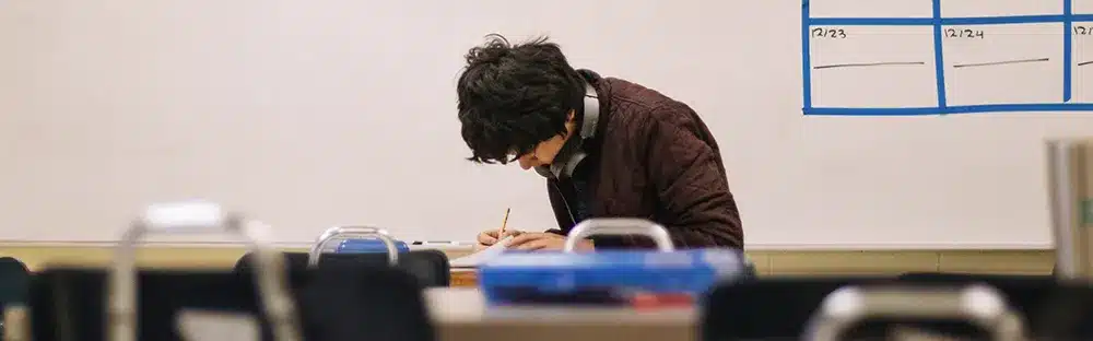 student working 