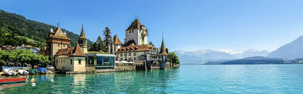 Town on the coast on Switzerland - best family-friendly countries