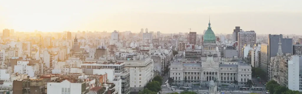 view of Buenos Aires in Argentina