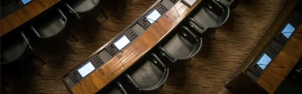 Interior of a parlament