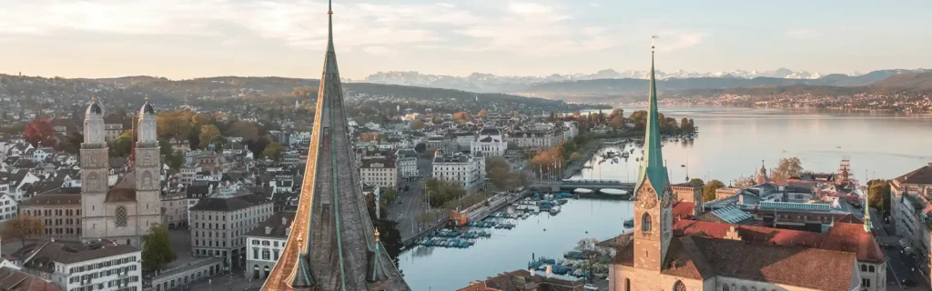View of Zurique in Switzerland
