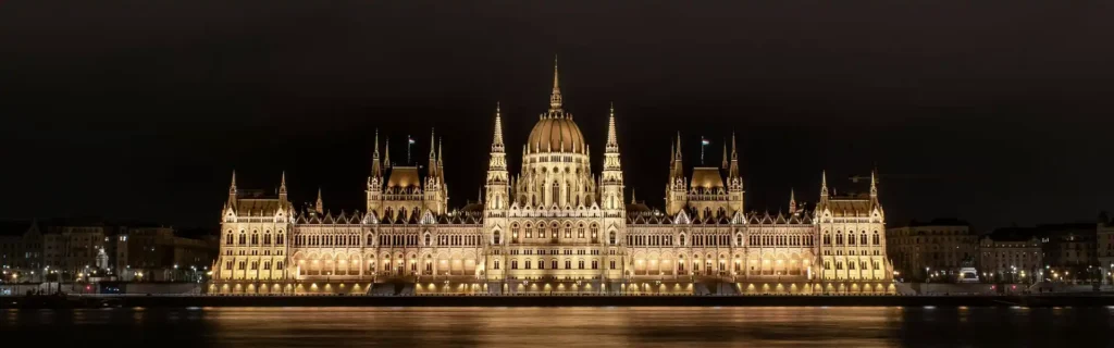 Hungarian Parliament building in Budapest, Hungary