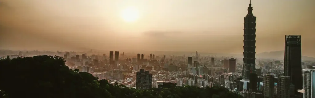 View of Taipei in Taiwan