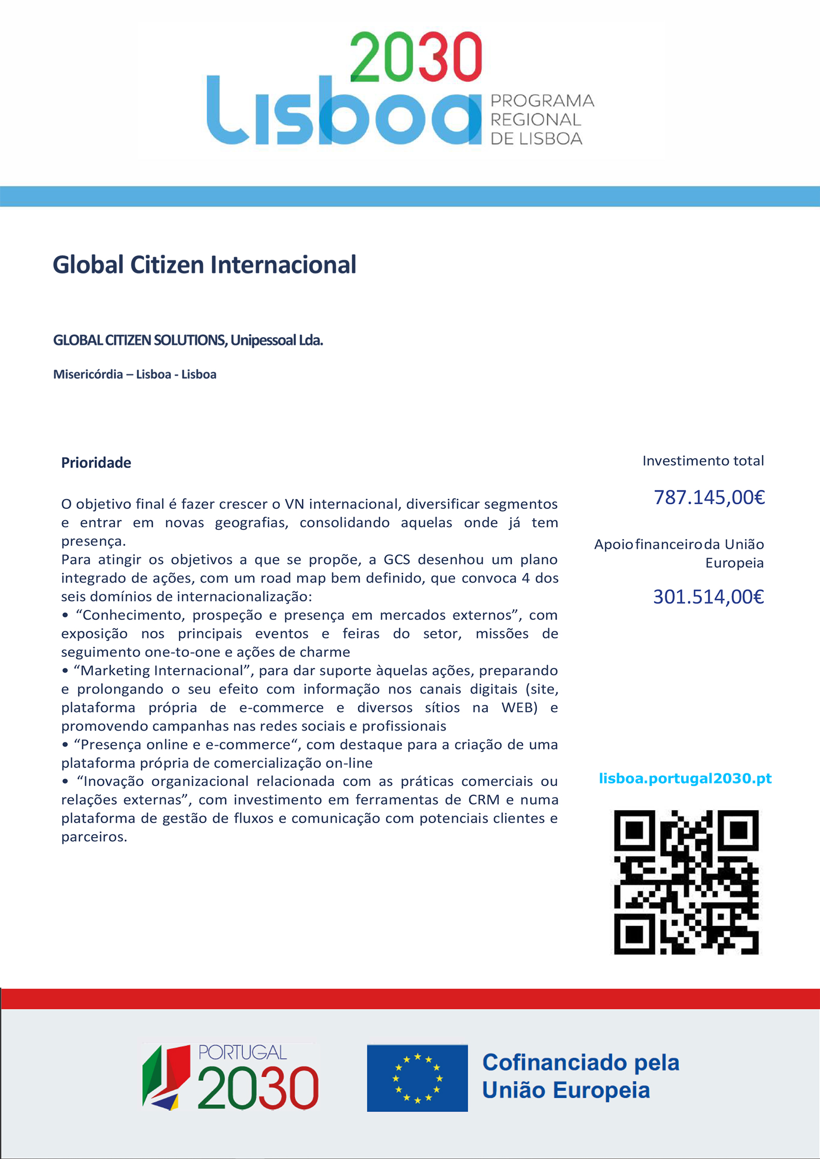 Programa Regional De Lisboa 2030