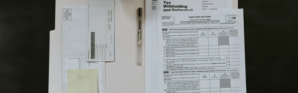 Hungary tax documents in a folder