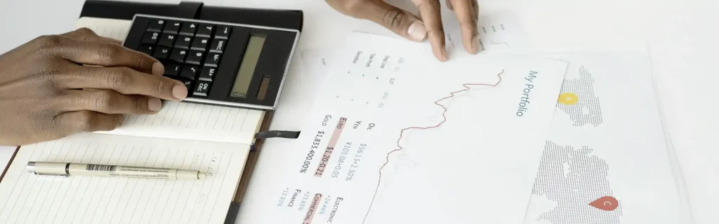 person looking into investment 